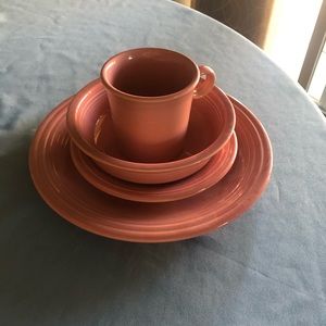 Fiestaware retired rose dish set!